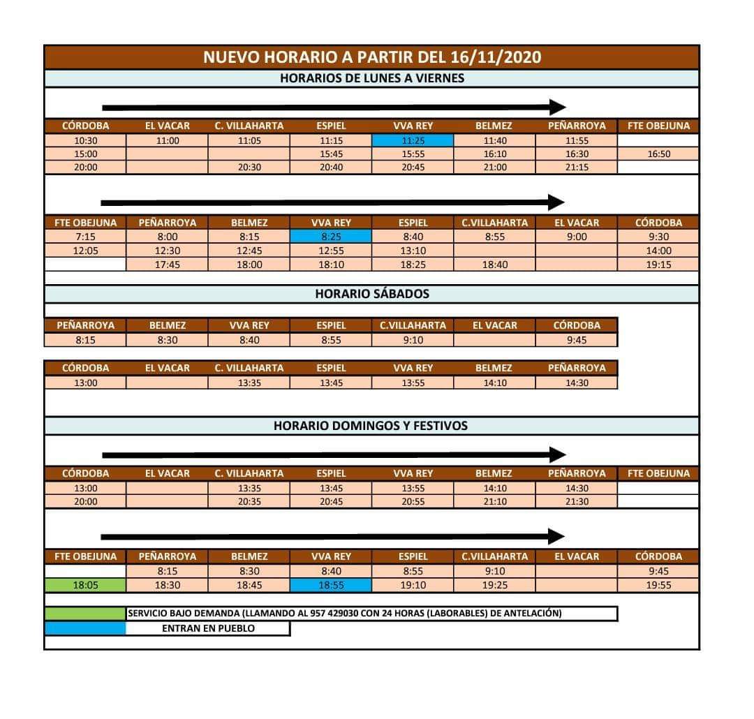 Horario Autobuses 