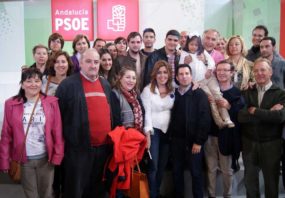 El PSOE de Pe�arroya en la entrega de los premios Clara Campoamor
