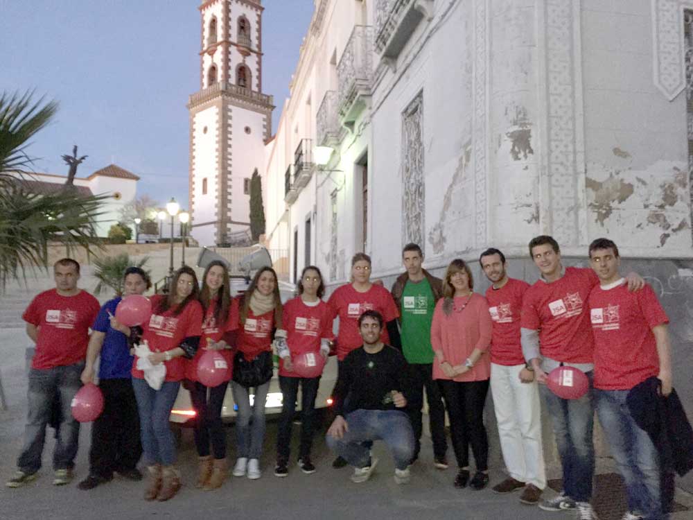 Coche de campaña de juventudes Socialistas de Andalucía