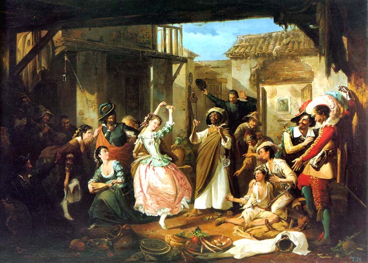 El patio de Monipodio de Manuel Rodr�guez de Guzm�n