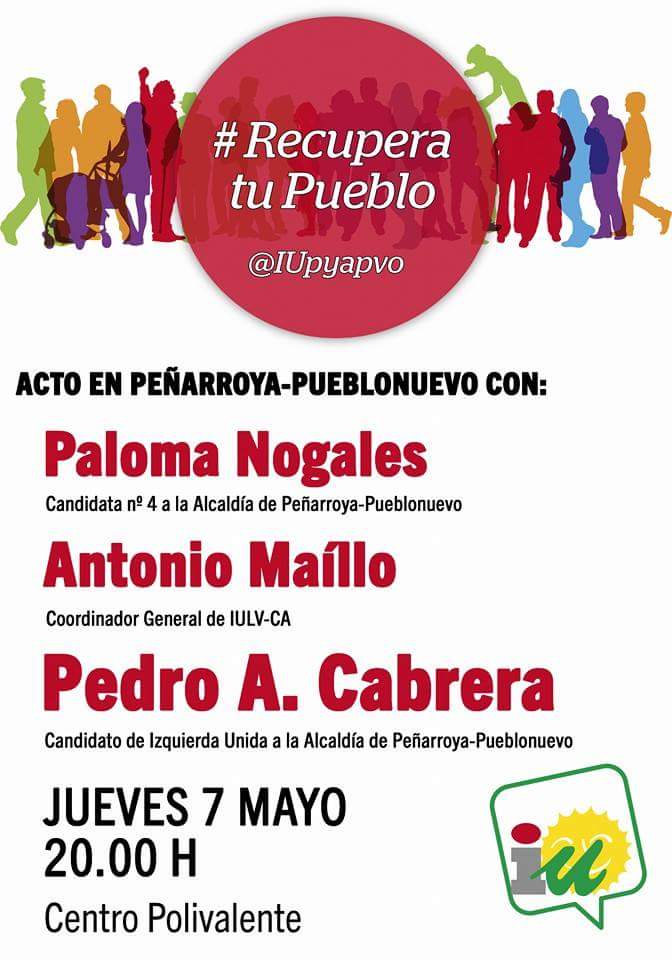 Acto p�blico de IU Pe�arroya