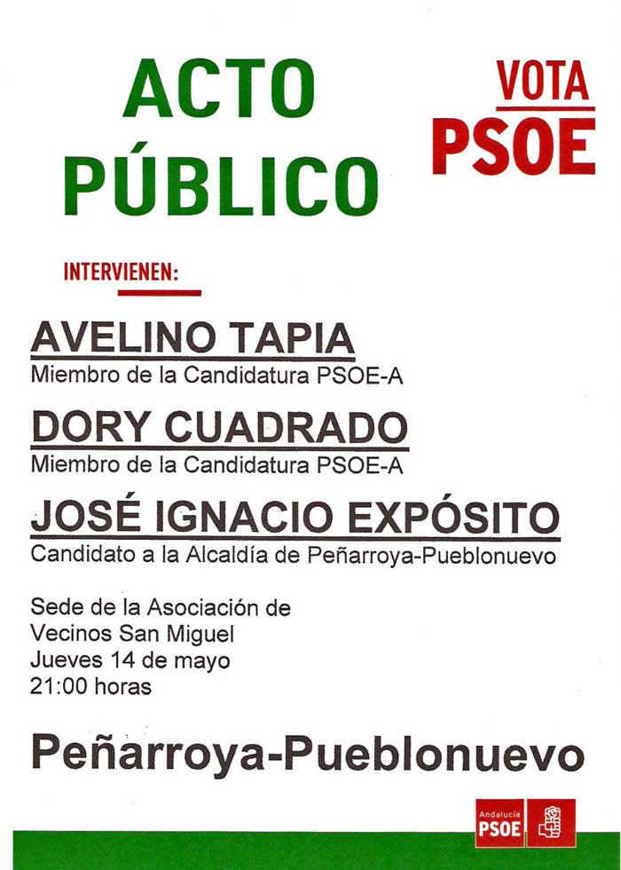 Acto p�blico PSOE