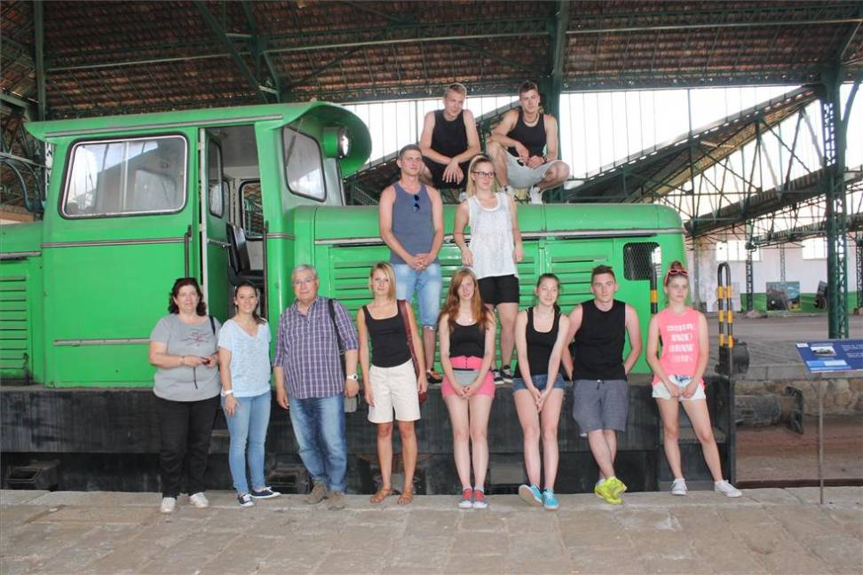 Visita de los alumnos polacos al patrimonio minero de Pe�arroya