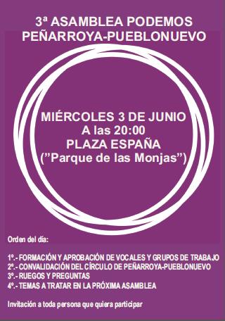 Tercera Asamblea Podemos Pe�arroya-Pueblonuevo
