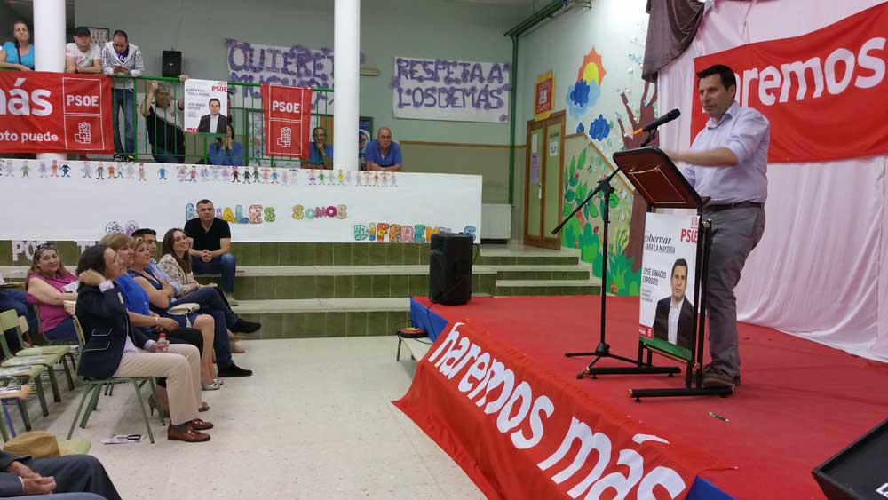 Exp�sito pide un apoyo mayoritario al PSOE en las elecciones 
