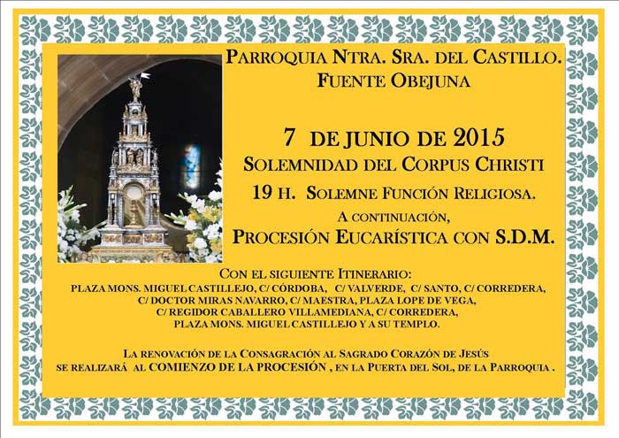 Celebración del Corpus Christi en Fuente Obejuna