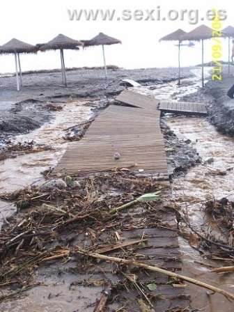 Daos sufridos por el temporal