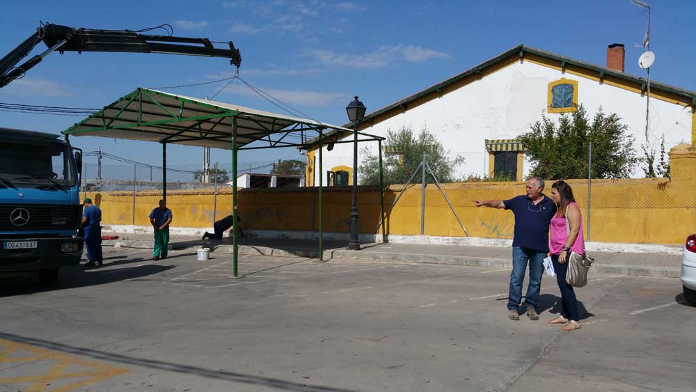 Estaci�n provisional de autob�s