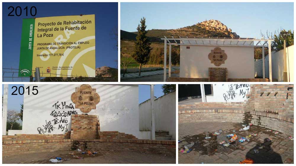 La fuente de la Poza, abandonada