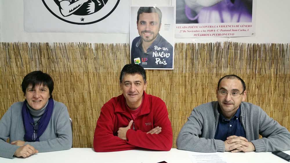 Nota de prensa de Izquierda Unida de Pe�arroya Pueblonuevo