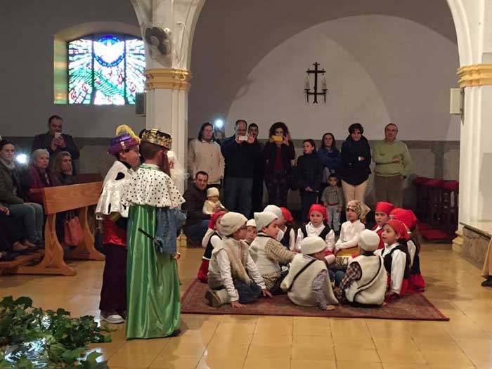 Bel�n viviente en la parroquia de San Miguel