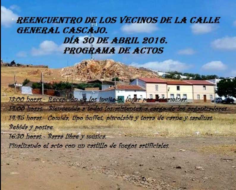 Reencuentro vecinos de la calle Gral. Cascajo, actual Calle Calder�n
