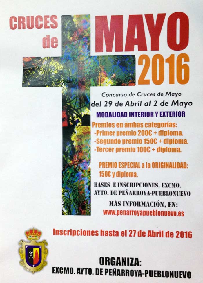 Cruces de mayo 2016 en Pe�arroya �Pvo.