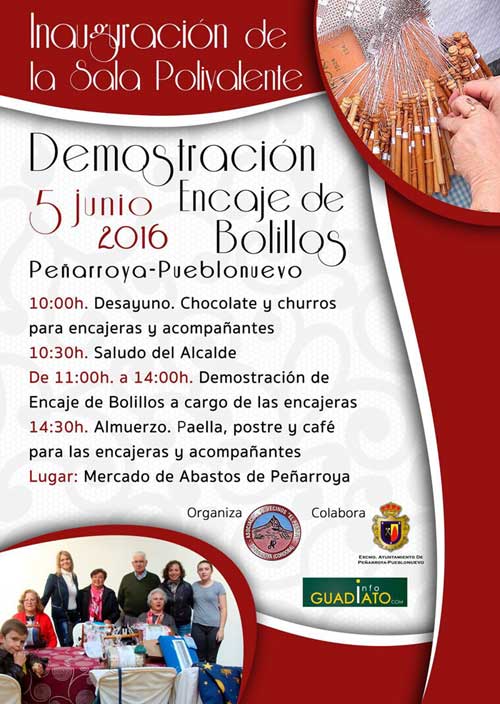 Demostraci�n de encaje de bolillos en Pe�arroya