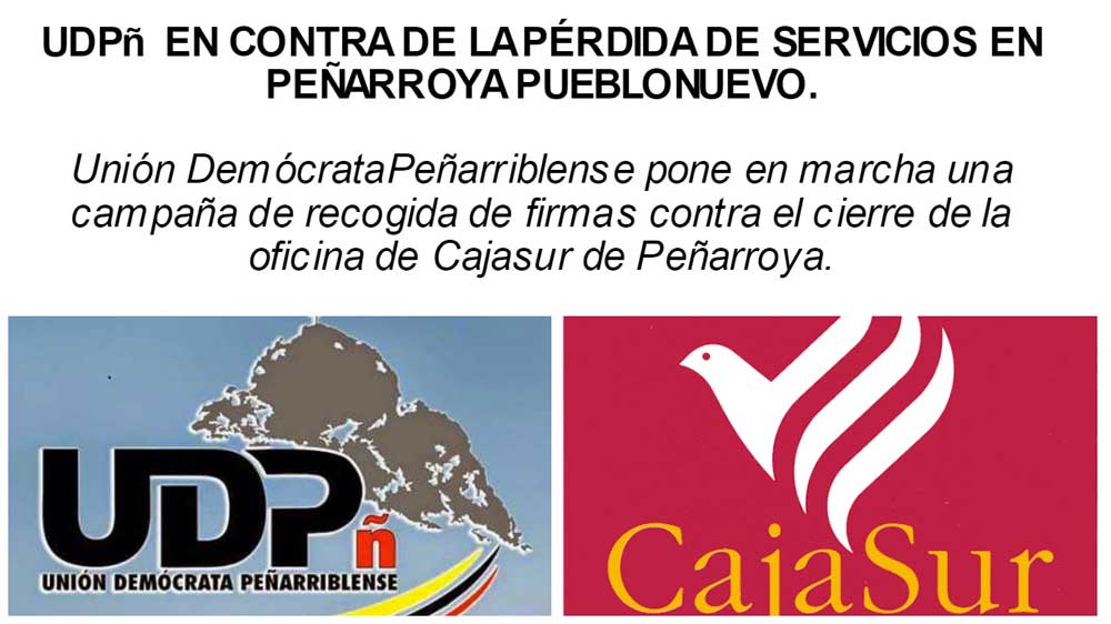UDP� en contra de la p�rdida de servicios en Pe�arroya Pueblonuevo
