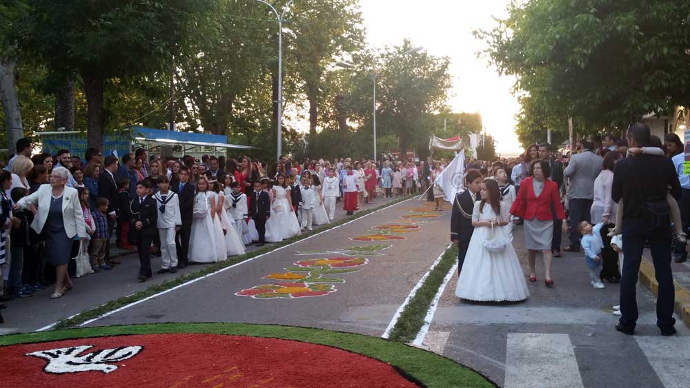 Celebración del Corpus Christi en Peñarroya Pueblonuevo