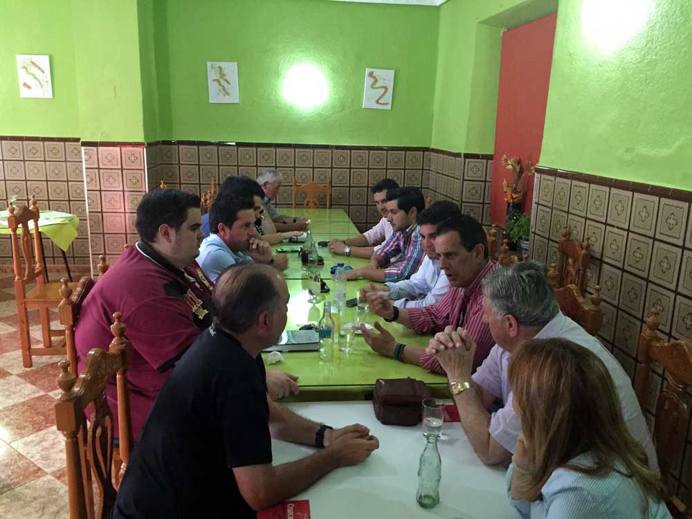 Merino y Lpez se renen con empresarios en Belmez