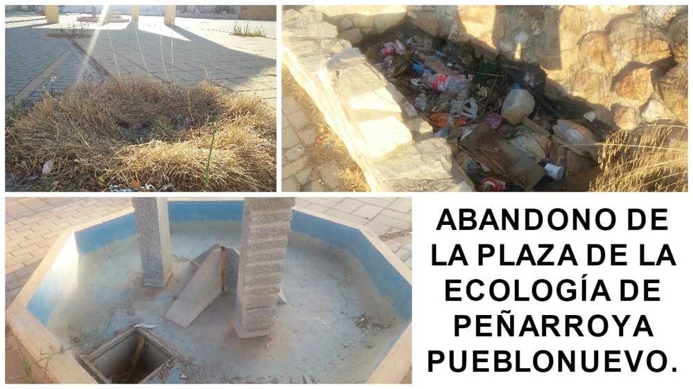 Dejadez y abandono de Vista Alegre Alto. Plaza de la Ecolog�a