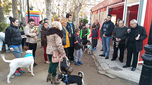Bendici�n de mascotas por San Ant�n en Pe�arroya