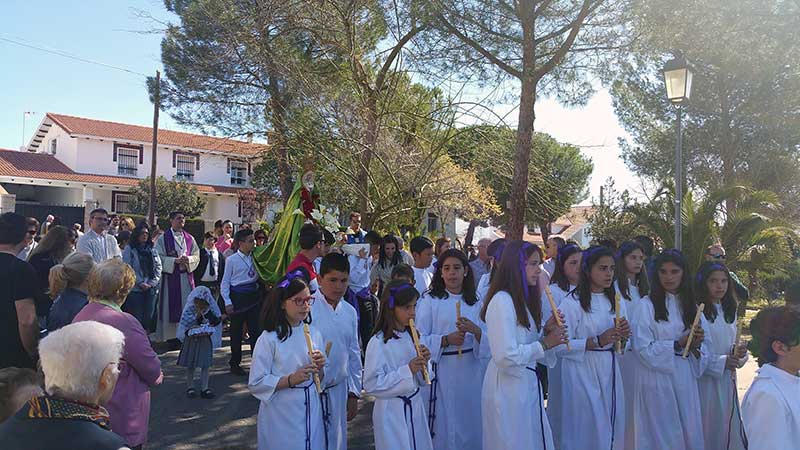 V�a Crucis de los alumnos de infantil del colegio Presentaci�n de Mar�a