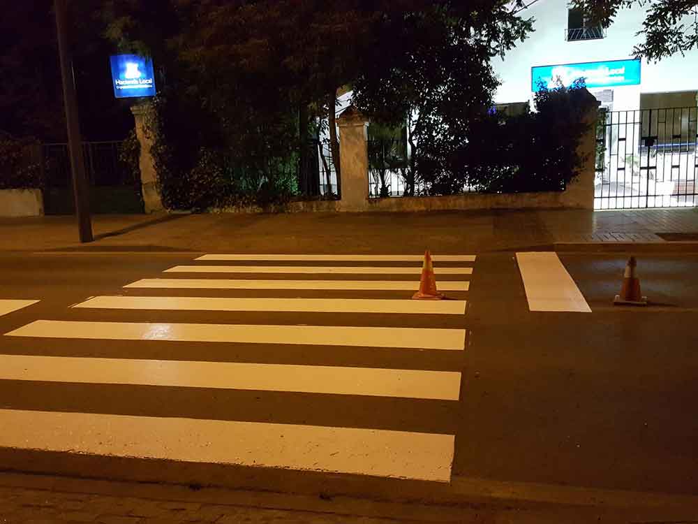 Pintado de pasos peatonales