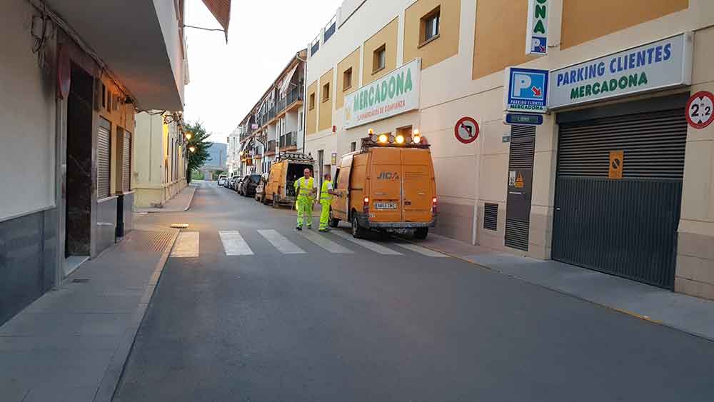 Pintado de pasos peatonales