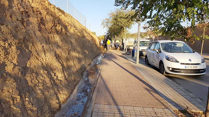 Una aver�a en la Ronda norte provoca el corte del suministro de agua