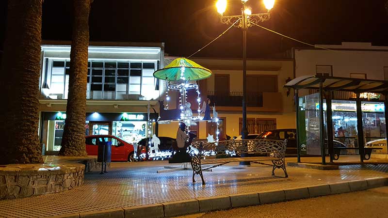 Encendido alumbrado de Navidad en Pe�arroya
