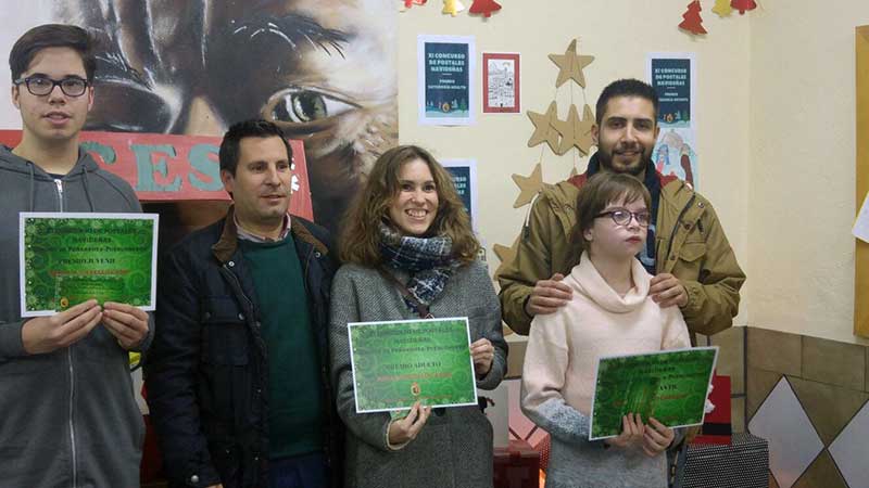 Entrega de premios del concurso de postales navide�a