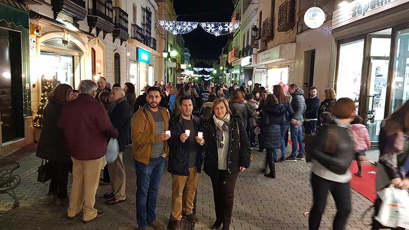 Pe�arroya celebra la segunda edici�n de la Noche de la Luz