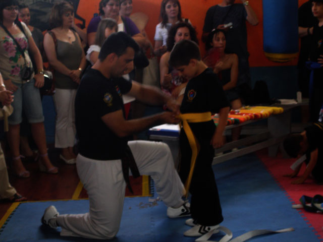 Jóvenes hapkidokas del Valle del Guadiato