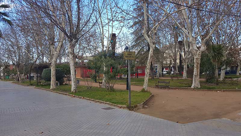 Vista de uno de los laterales de la Plaza Sta. B�rbara