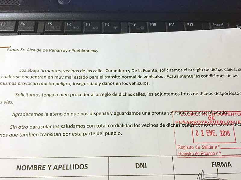 103 firmas y el alcalde�� ni caso