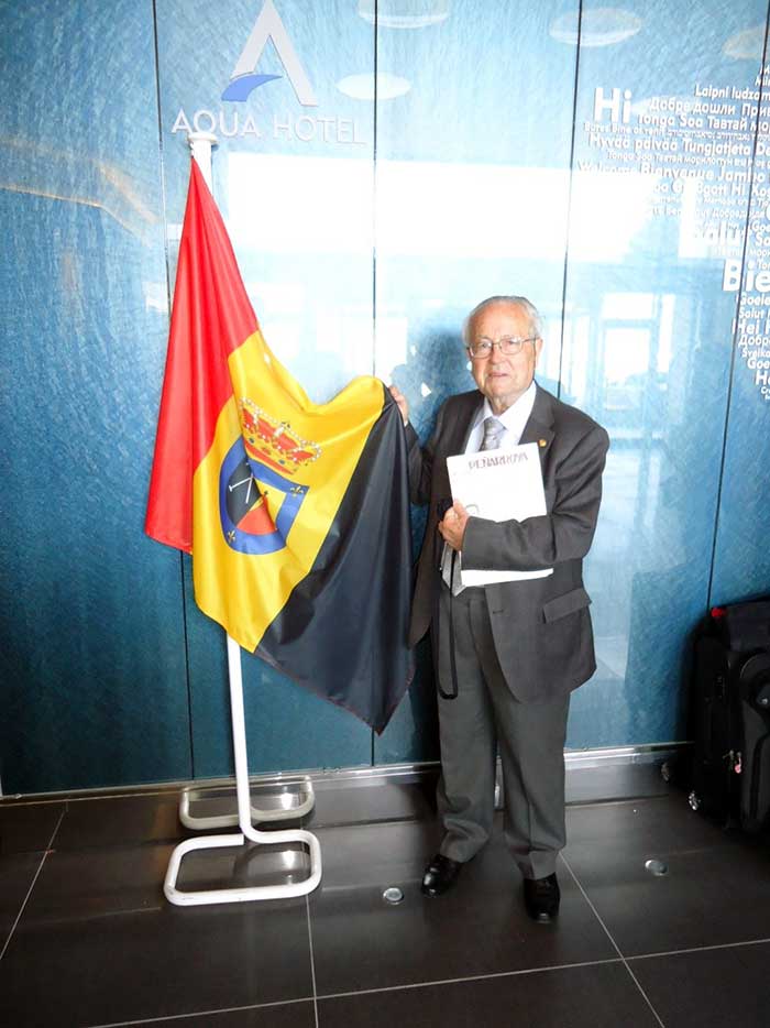 Juan Rom�n Barrag�n en el encuentro de pe�arriblenses