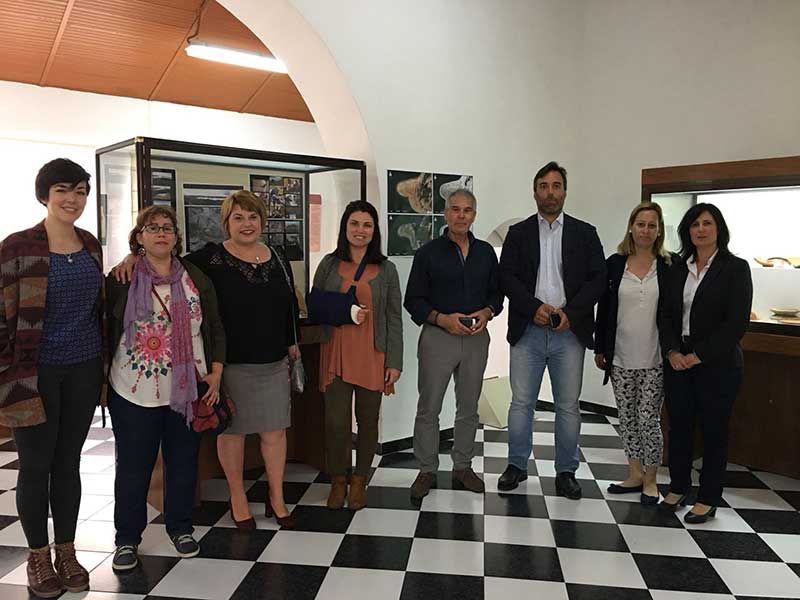 Exposicin con los restos beros descubiertos