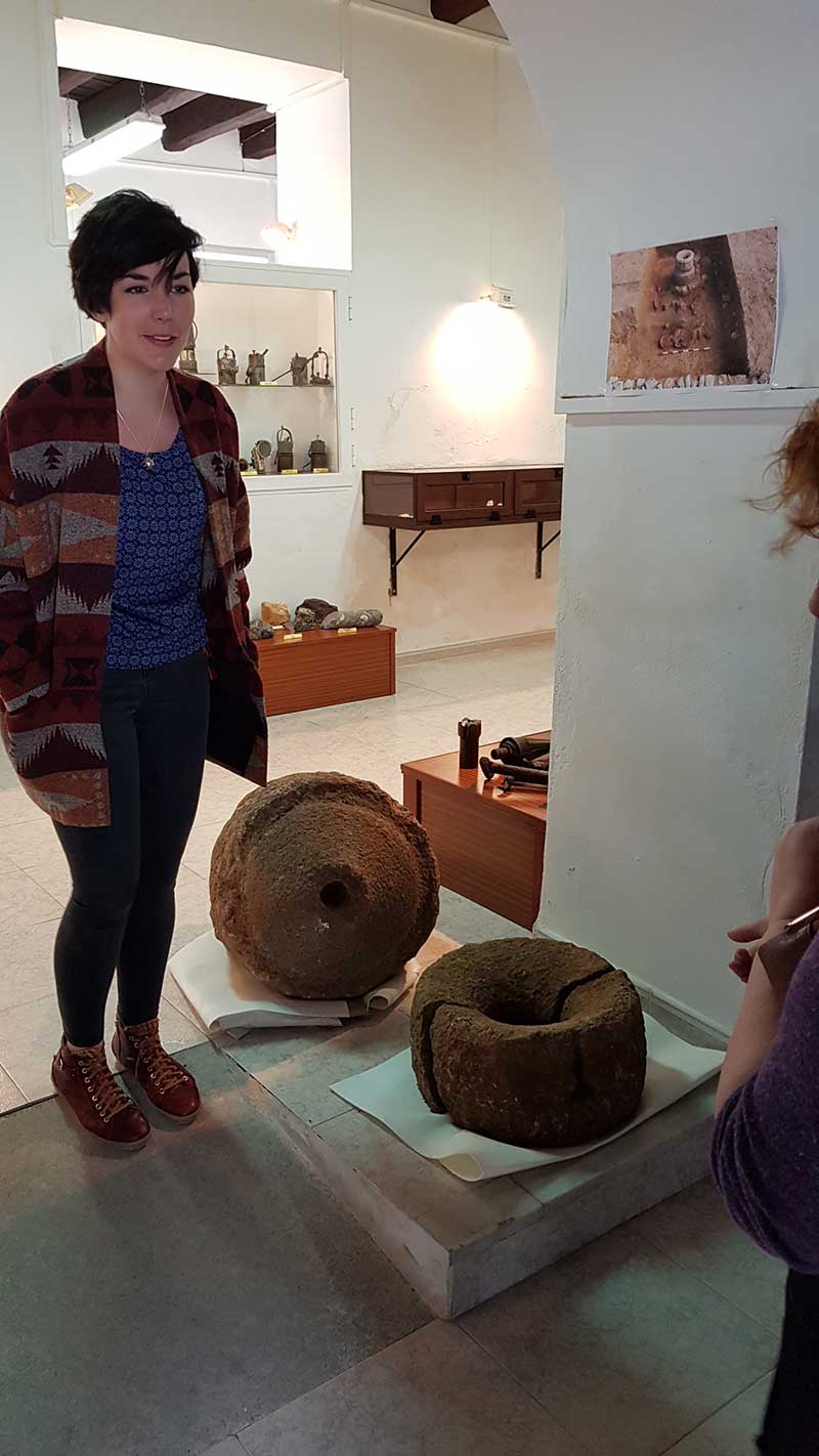 Exposicin con los restos beros descubiertos