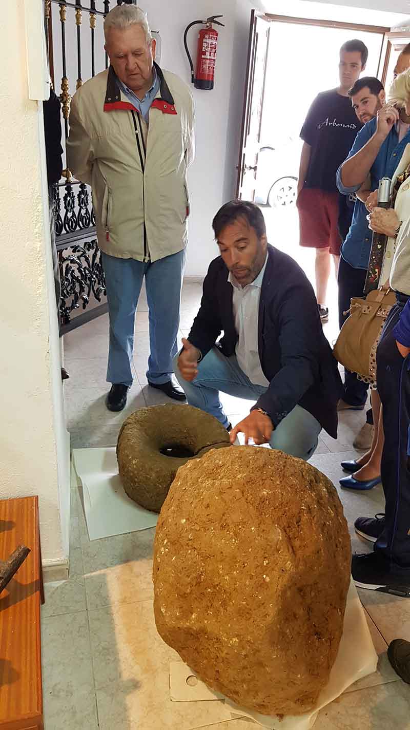 Exposicin con los restos beros descubiertos