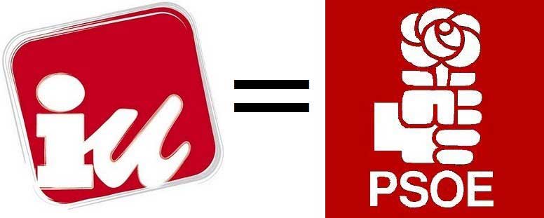 3 a�os de alianza electoral PSOE �IU