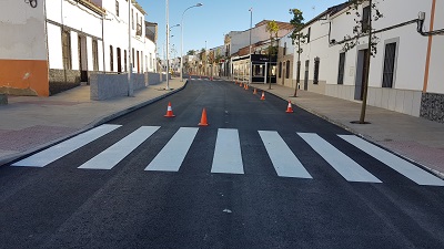 Pintado de las l�neas viales y de los pasos de peatones 