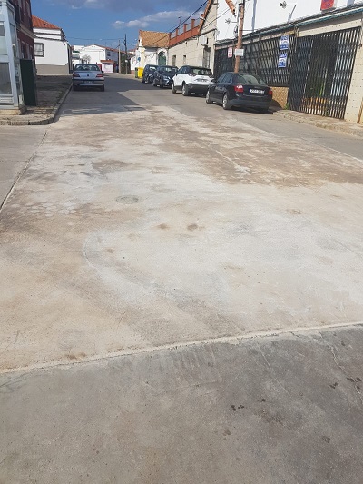 Reparado el hundimiento de la calle M�jico