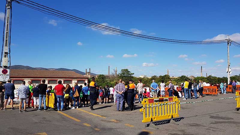 Simulacro de accidente de tr�fico
