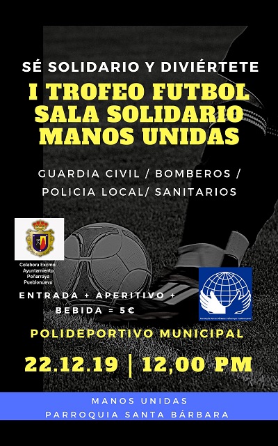 Primer trofeo f�tbol sala solidario Manos Unidas