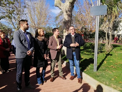 La plaza Santa B�rbara luce su nuevo aspecto