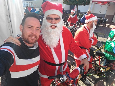 Belmez realiza su primera ruta navidea en bicicleta