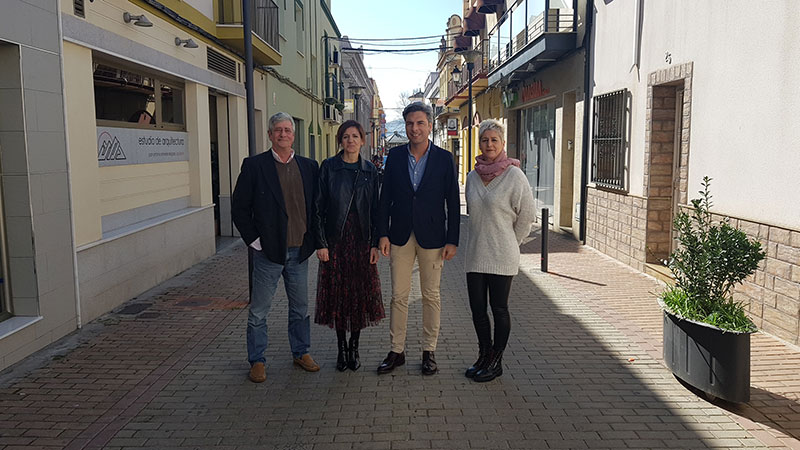 Lorite con representantes del  PP Pe�arriblense