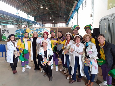 Las Pintoras de Montmartre en Par�s y los Ni�os de la Petr�leo