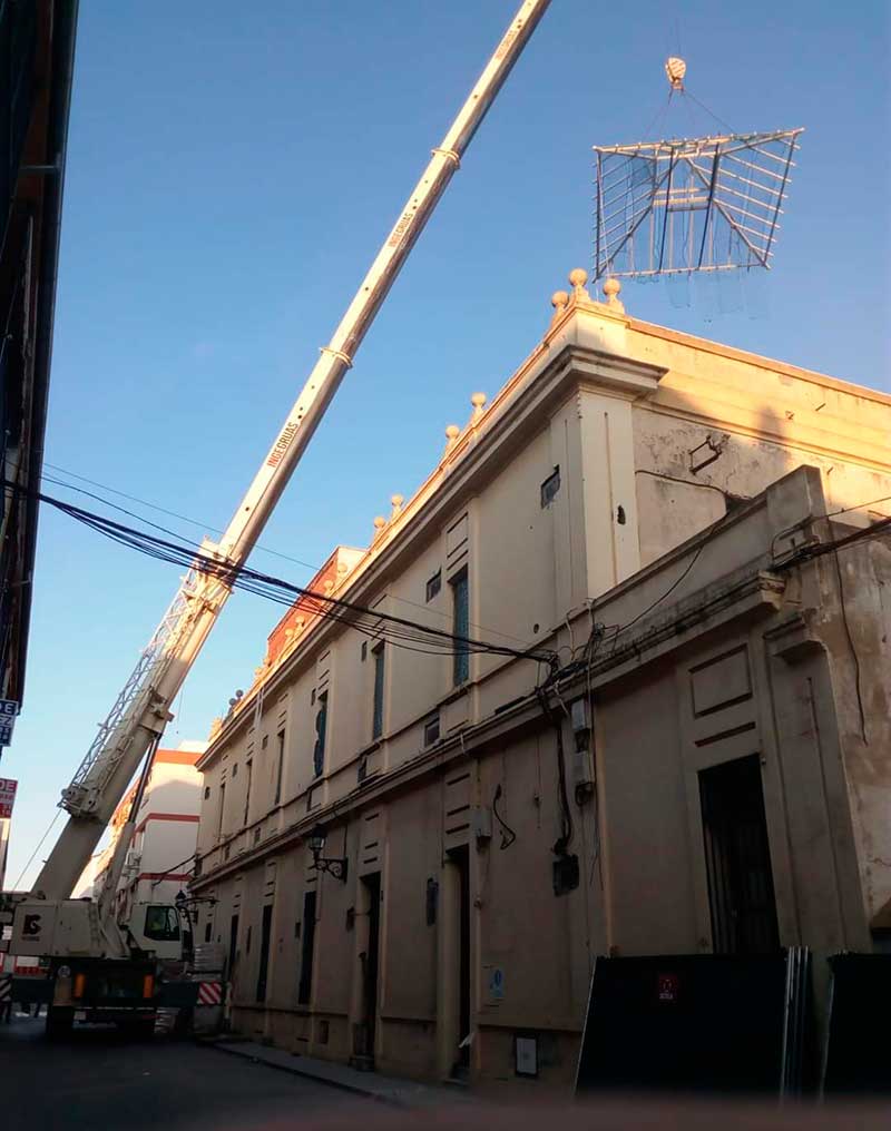 Paralizaci�n de la obra del Ayuntamiento por el covid-19