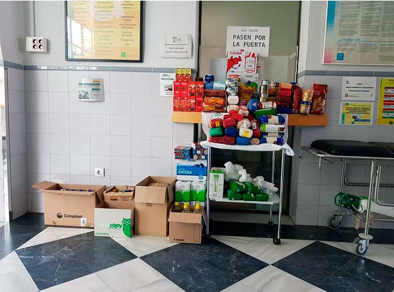 Recogida de alimentos en el Centro de Salud