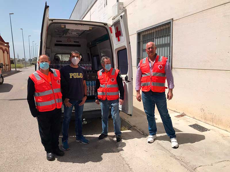Voluntarios de Protecci�n Civil en Pe�arroya-Pueblonuevo