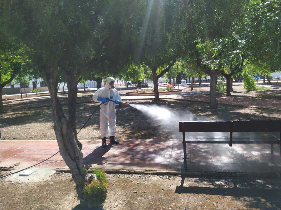 La desinfección por el COVID-19 continúa en Fuente Obejuna